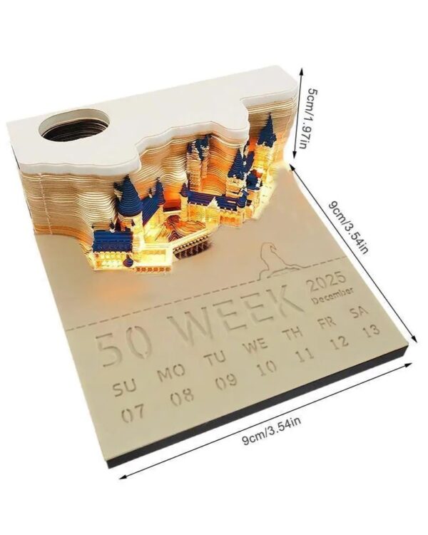 Hogwarts Calendar Size