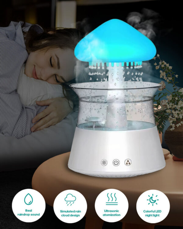 Relaxing Rain Drop Sound Cloud Air Humidifier - NAYS Pick