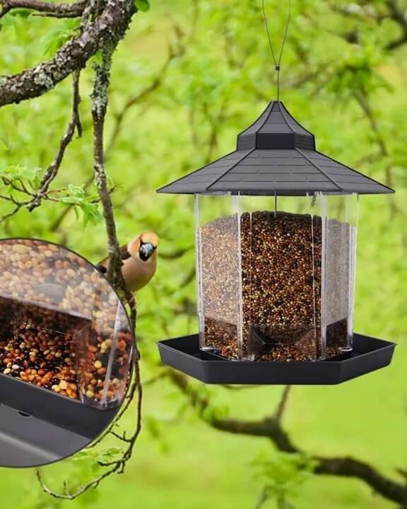 Bird Feeder Outdoor Hanging for Bird Lover NAYS Pick