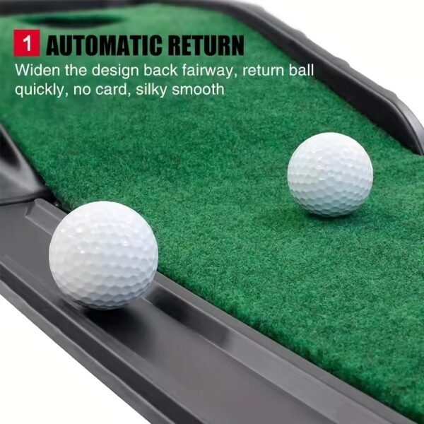 golf putting mat automatic ball return