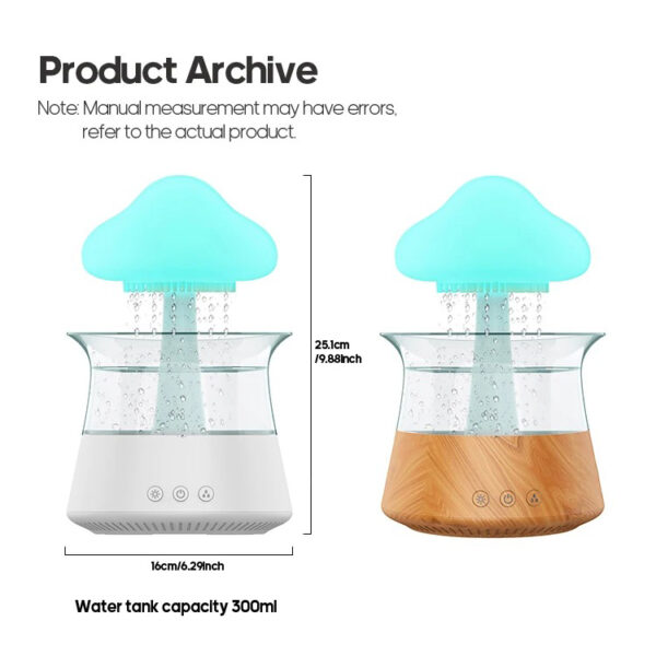 rain cloud humidifier dimension