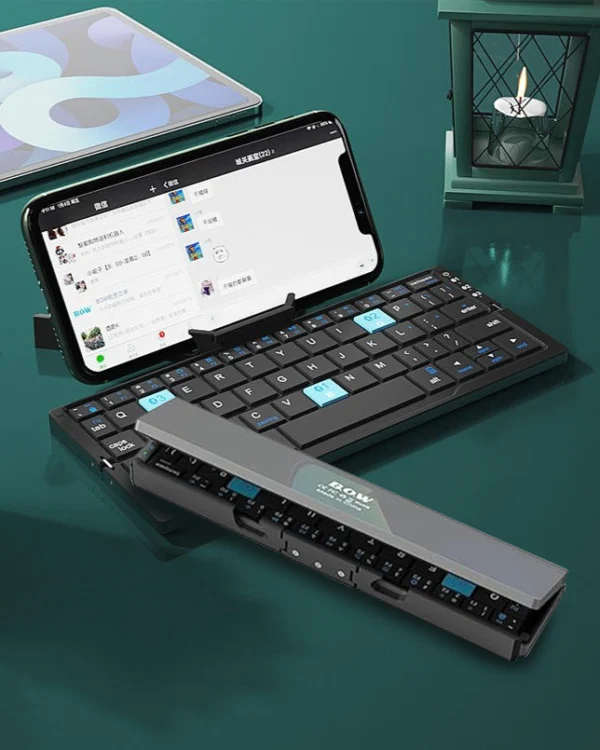 Mini Rechargeable Folding Bluetooth Keyboard