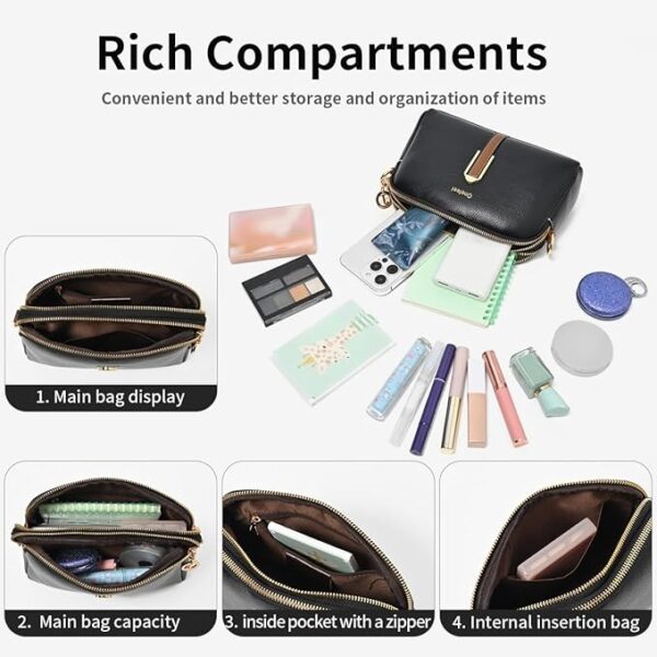 crossbody bag rich compartment