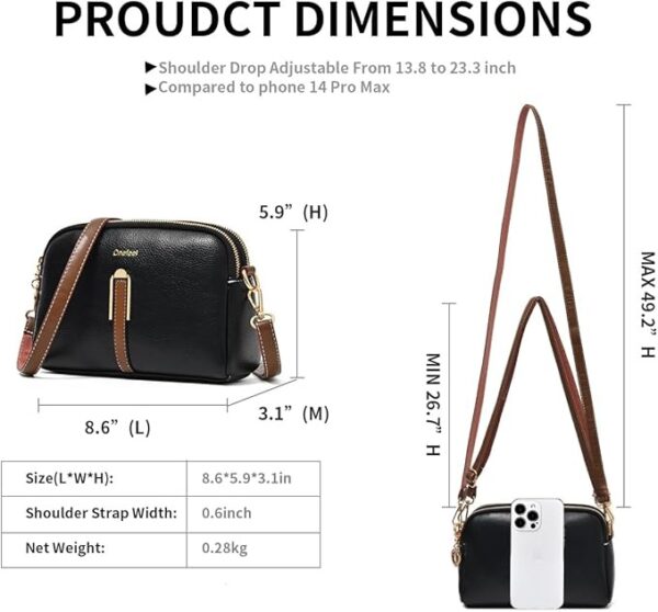 crossbody bag size