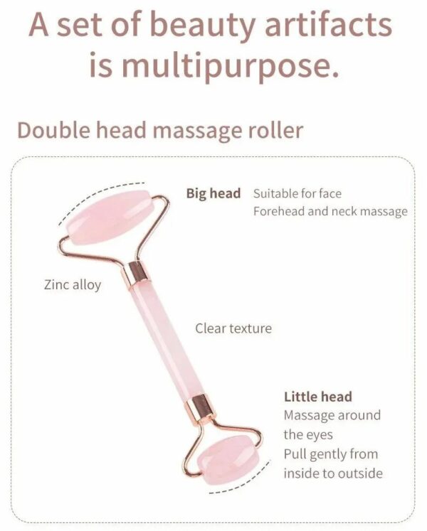 facial roller & gua sha multipurpose