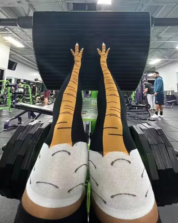 funny chicken legs socks for gym workout NAYS pick