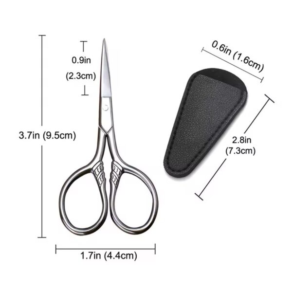 moustache scissors size