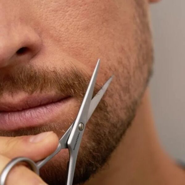 moustache scissors trimming