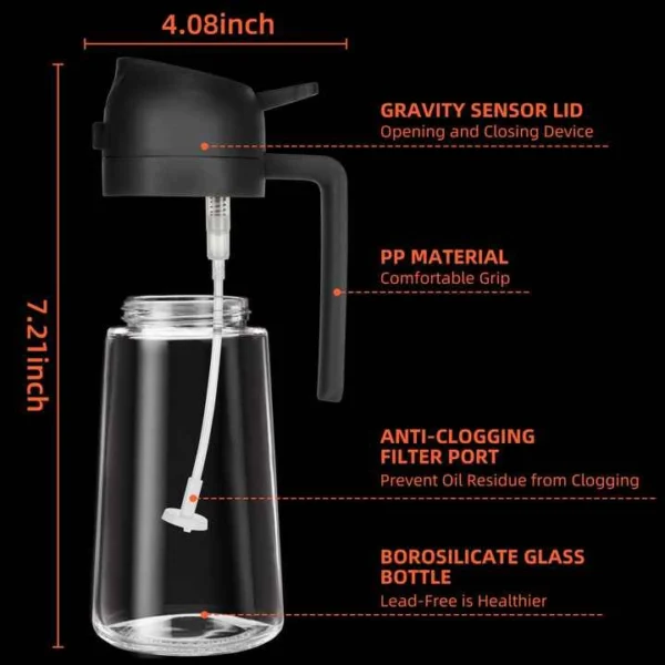 oil bottle size and features