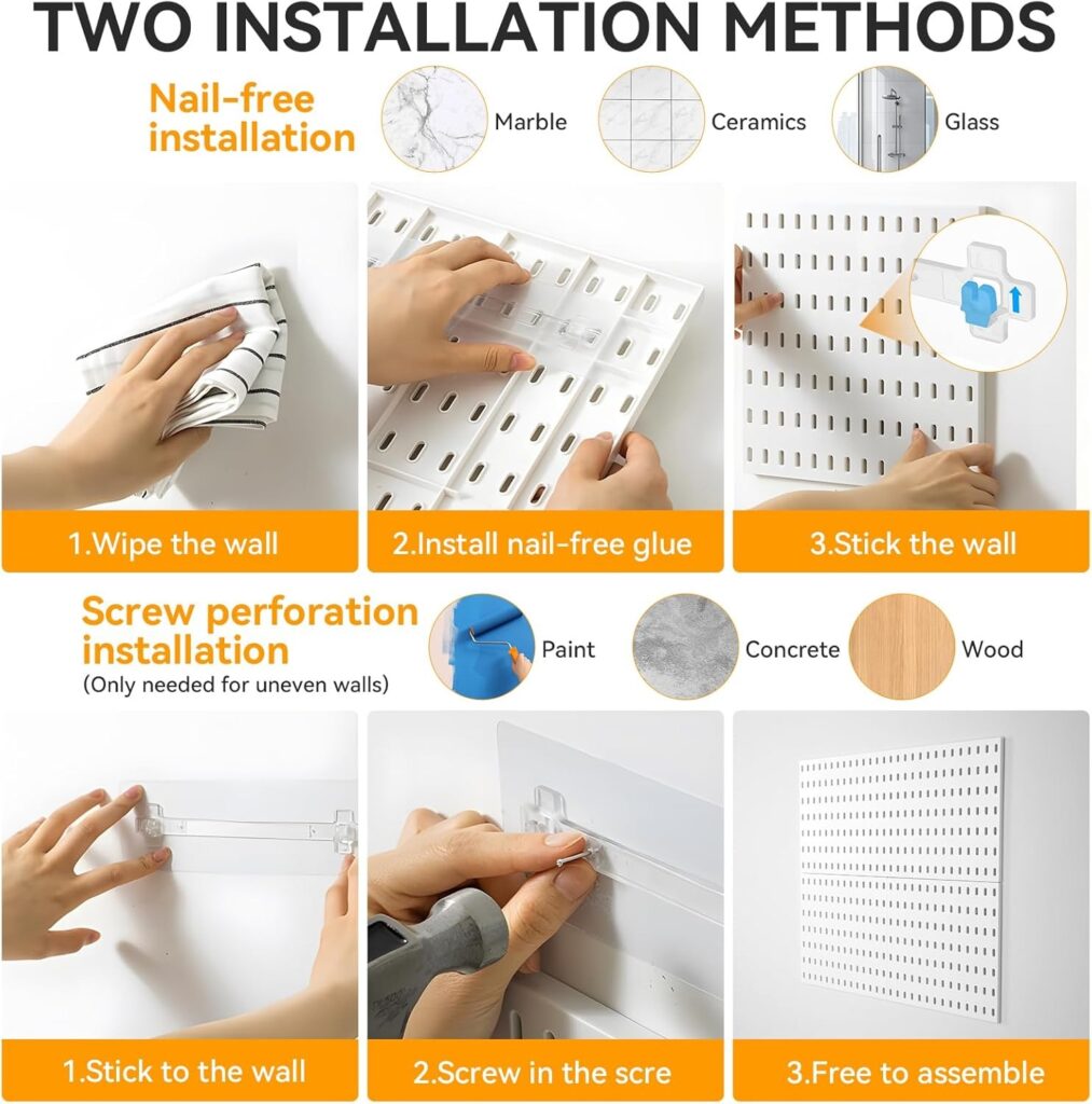 pegboard installation