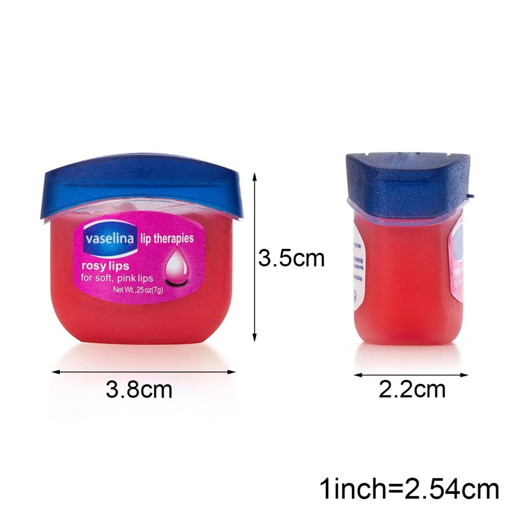 Vaseline lip balm size