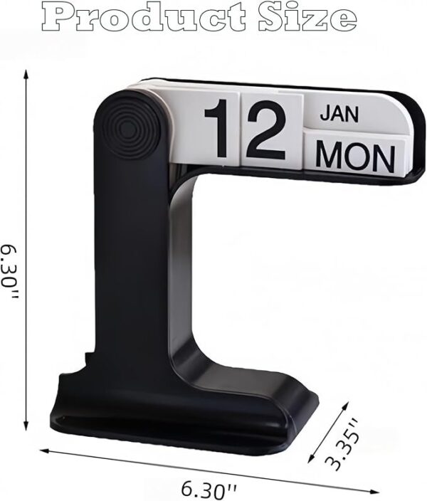 desk calendar size