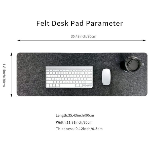 desk pad size