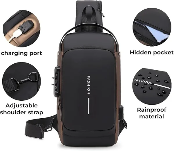 men's crossbody bag features