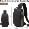men's crossbody bag size