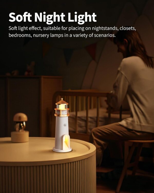 Moon Lighthouse Soft Night Light