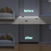 door draft blocker before after