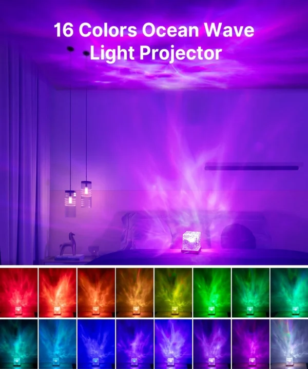 ocean wave projector various colors