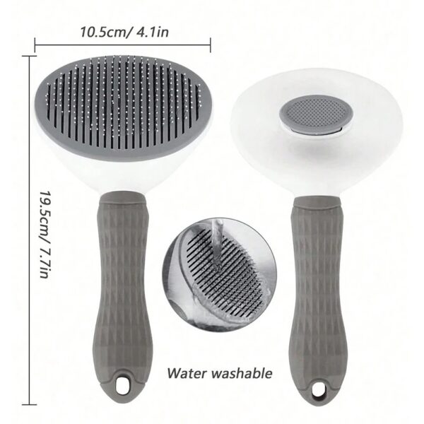 pet grooming brush size
