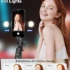 Selfie Stick with fill light