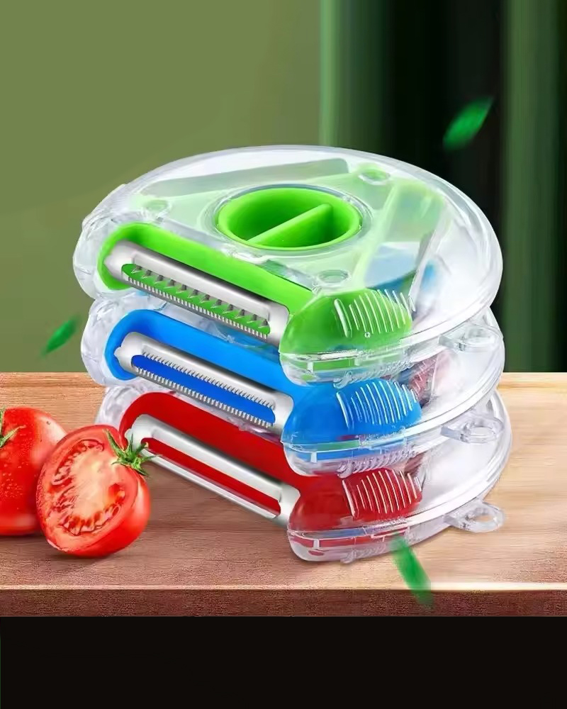 3 in 1 Trio Peeler with a Button to Easy Switch NAYS pick