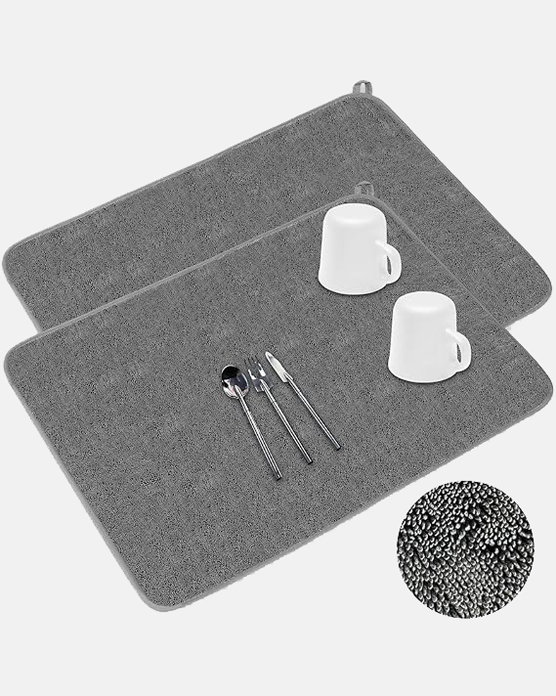 Absorbent Microfiber Dish Drying Mat NAYS pick