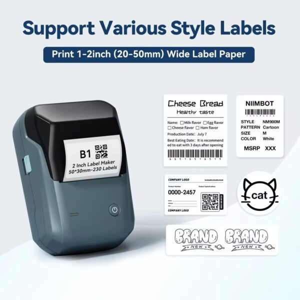 label printer label styles