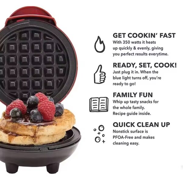 mini waffle maker features