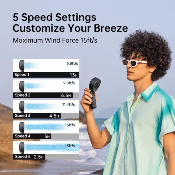 portable fan customized speed