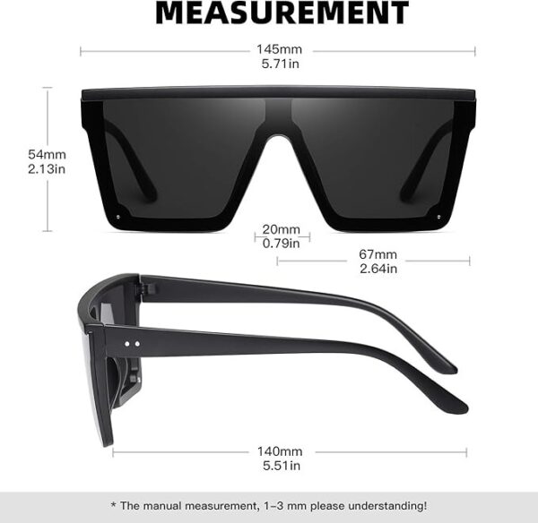sunglass size