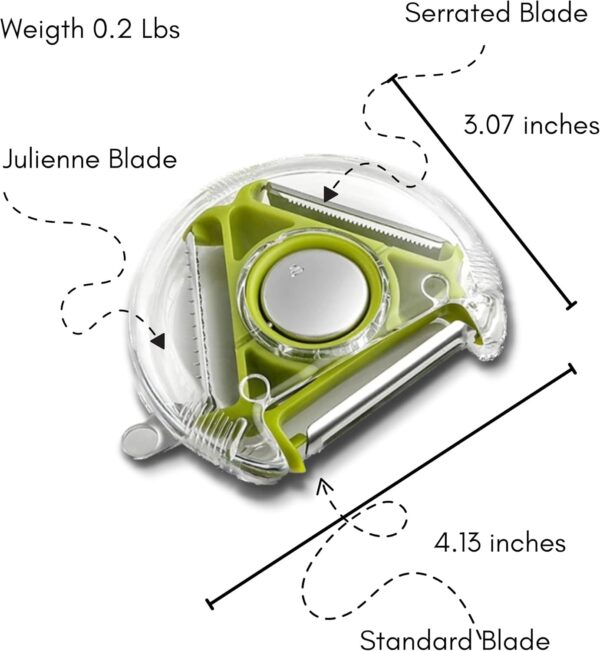 trio peeler size