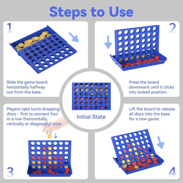 4 in a row game steps to use