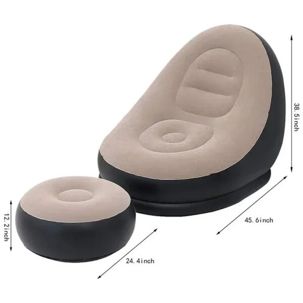 portable air sofa size