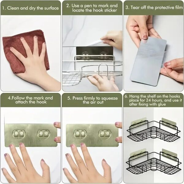 bathroom shelf installation