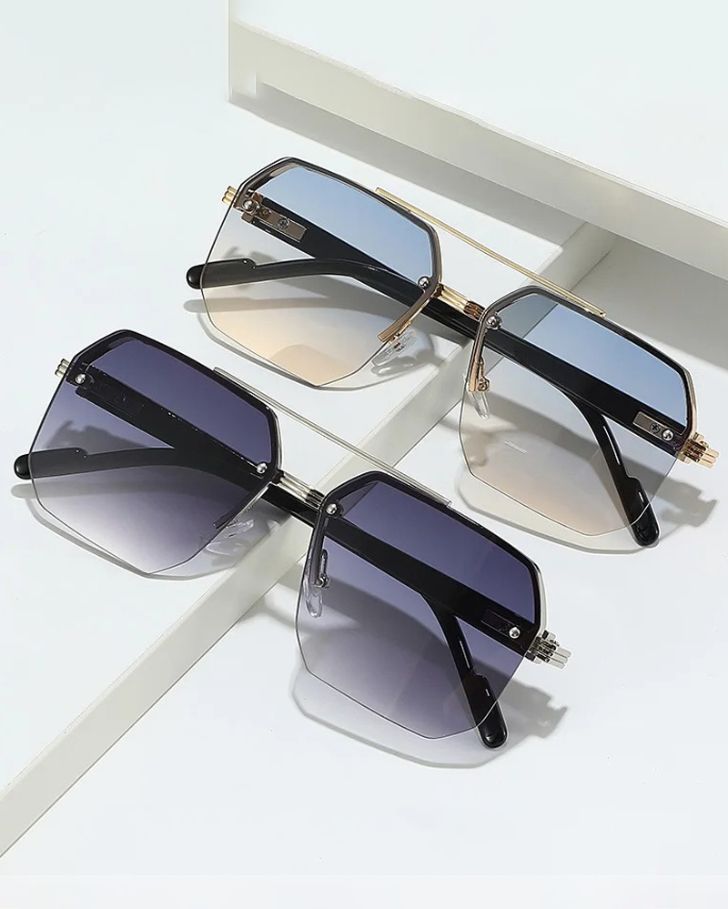 Fashionable Square Rimless Sunglass for Men & Women NAYS pick