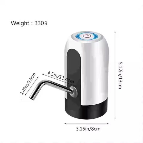 portable water pump size