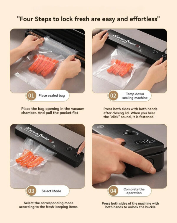 vacuum sealer machine steps to use
