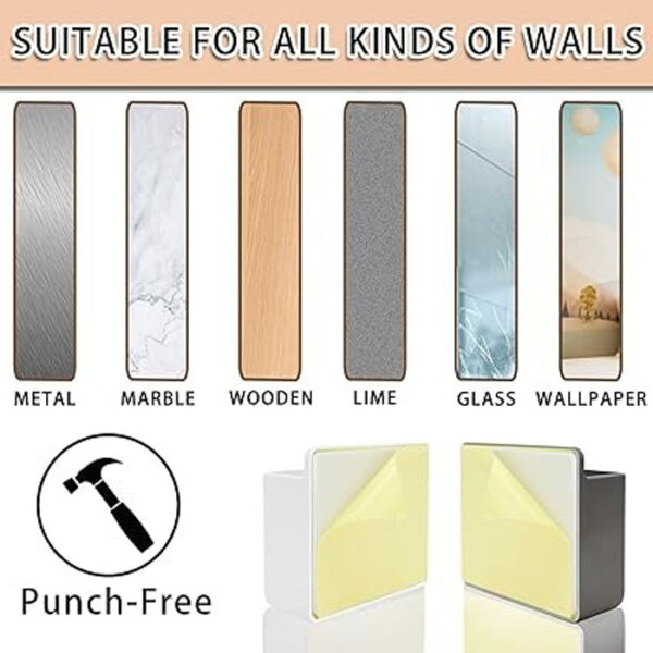 Multipurpose Plastic Wall Mount Phone Holder - Image 2