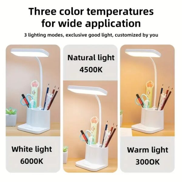 LED desk lamp color modes