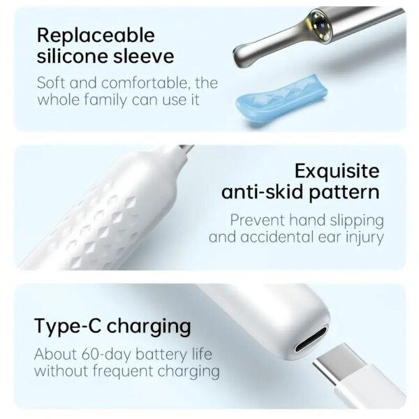 Smart Ear Wax Removal Kit with Camara and LED - Image 3