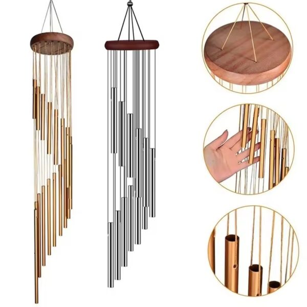 Gold & Silver Wind Chime with Pleasant Sound - Image 3
