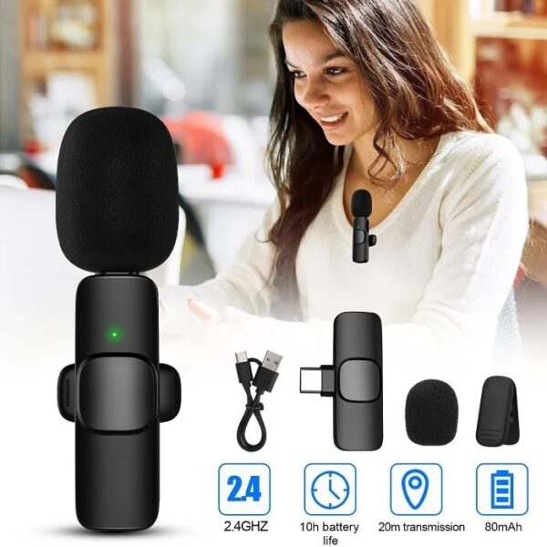 Wireless Lavalier Mic with Noise Reduction - Image 2