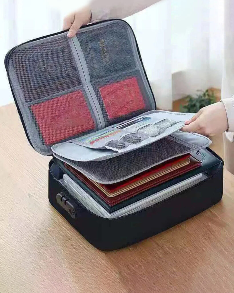 Travel Document Storage Bag with Lock NAYS pick
