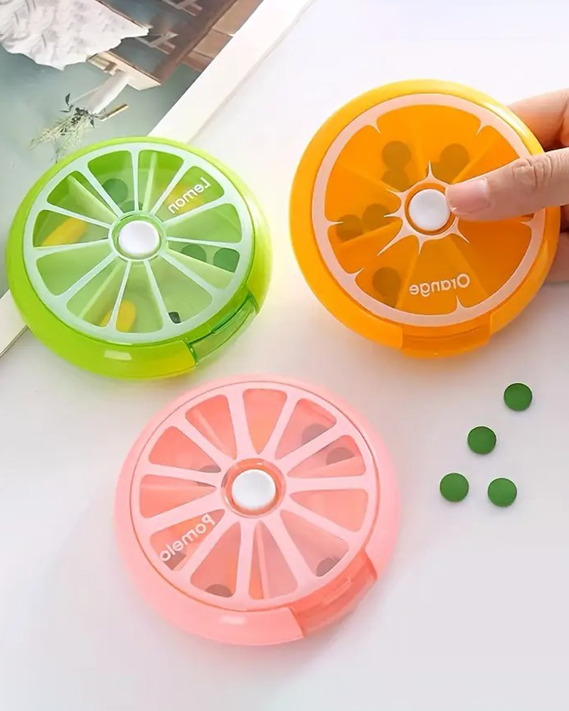 Mini Rotatable Pill Box with 7 Compartments NAYS pick